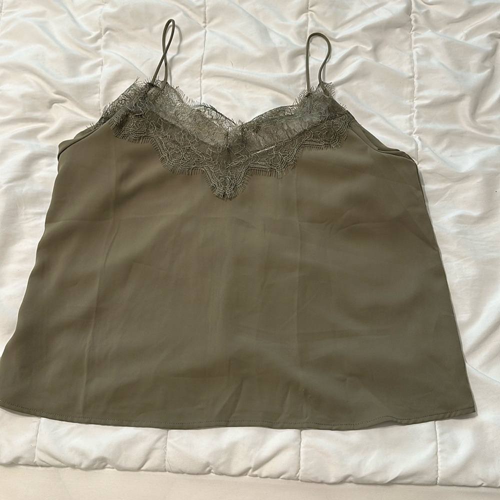 Mi Ami olive green shirt in size S